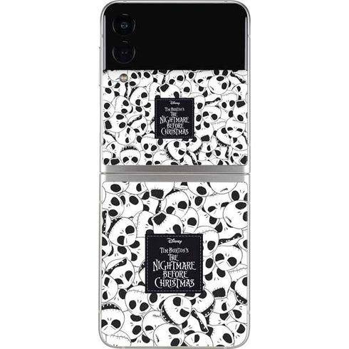 Disney The Nightmare Before Christmas Jack Skellington Pattern Galaxy Z Flip4 5G Skin